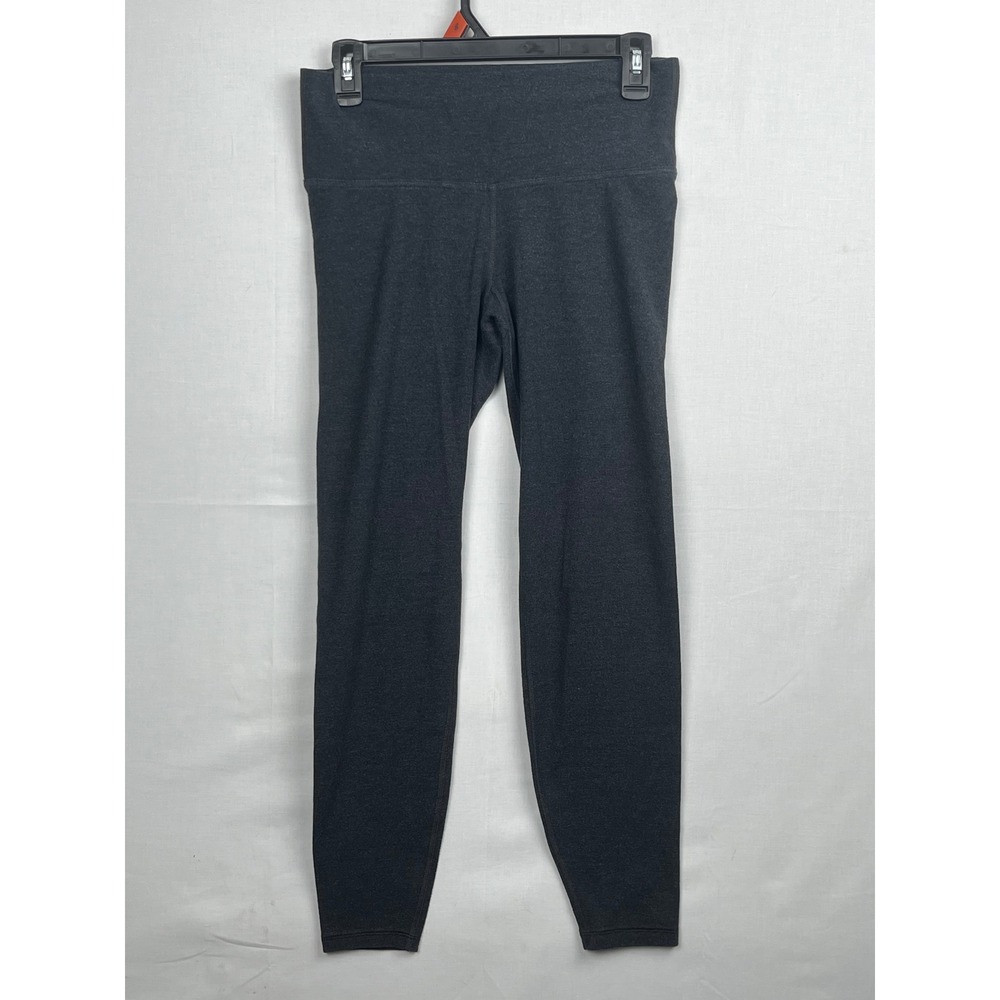 Old Navy Active Leggings Womens Medium Go-Dry Fitted High Rise Gray Heather